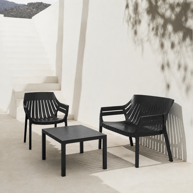 Столик пластиковый Vondom Spritz Basic черный