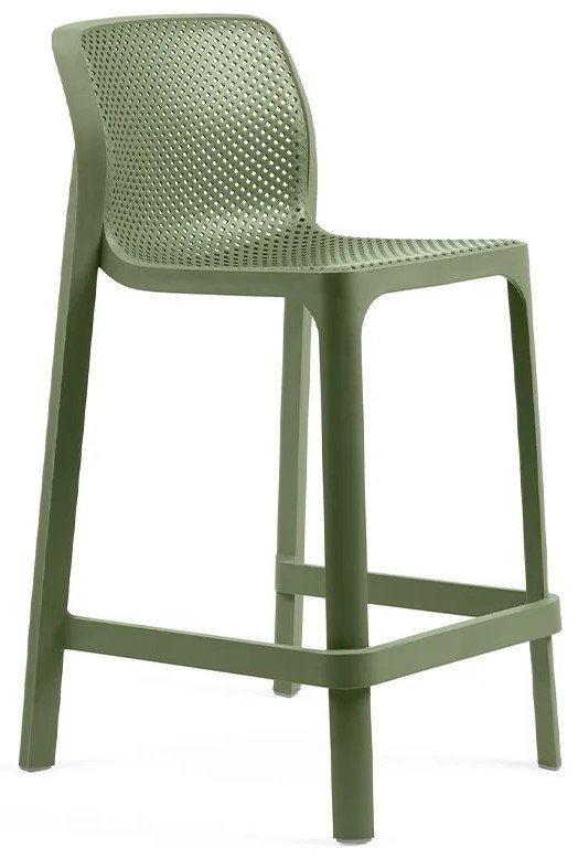 Стул пластиковый полубарный Nardi Net Stool Mini агава