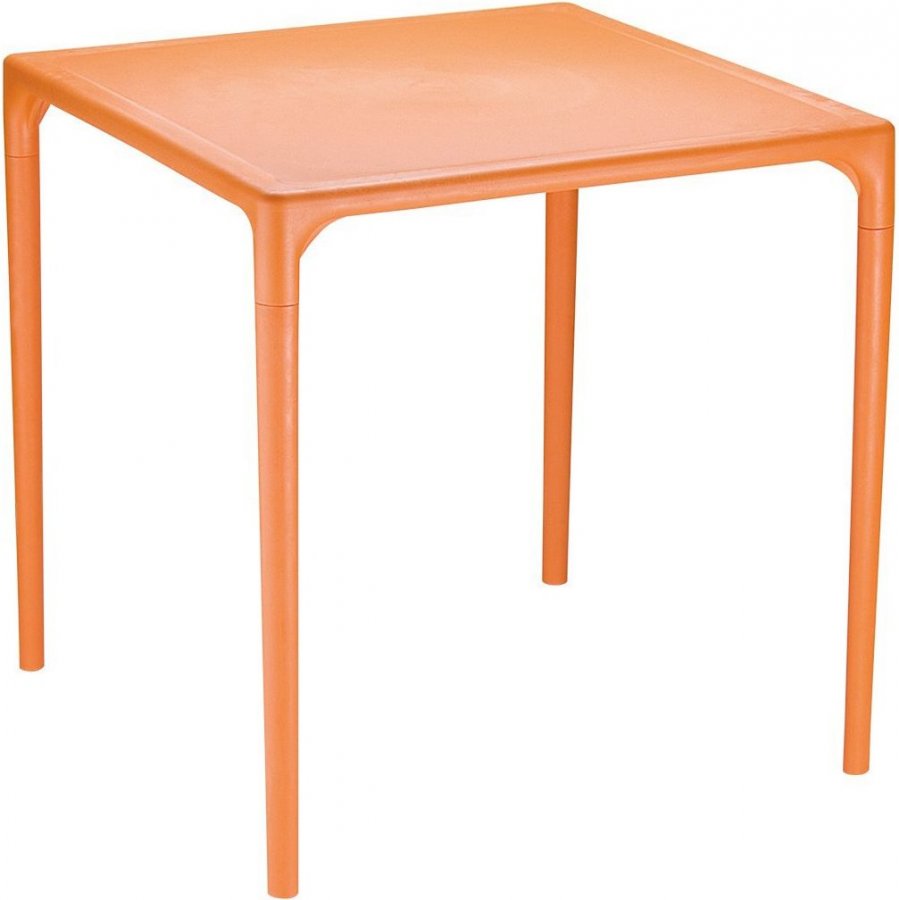 Стол пластиковый Mango, оранжевый, 720х720х720 мм