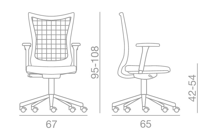 Кресло компьютерное Kastel Kuper Easy Mesh