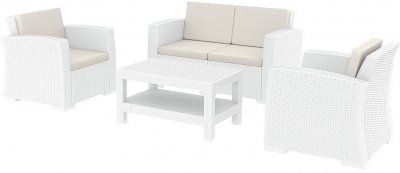 Monaco Lounge Set Комплект пластиковой плетеной мебели