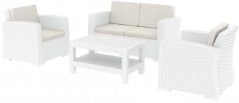 Комплект пластиковой плетеной мебели Monaco Lounge Set
