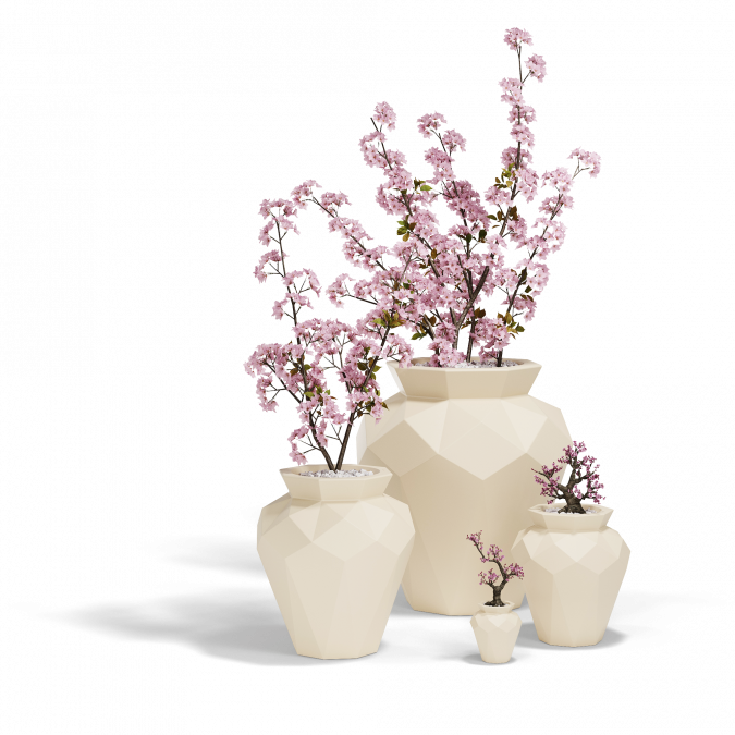 Кашпо пластиковое Origami Hanami Basic