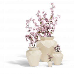 Кашпо пластиковое Origami Hanami Basic