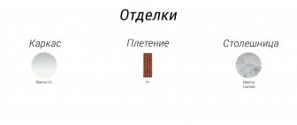 Комплект плетеной лаунж мебели Nido