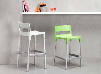 Стул барный пластиковый Scab Design Divo лен