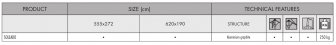 Зонт профессиональный двухкупольный 6.2х1.9 м Soleado