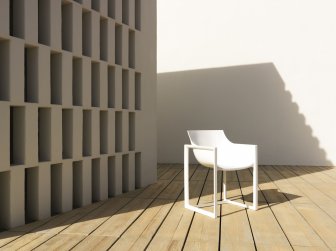Кресло пластиковое Vondom Wall Street Basic белый