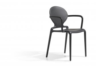 Кресло пластиковое Scab Design Gio антрацит