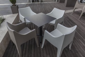 Кресло пластиковое Scab Design Coccolona лен