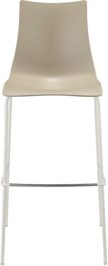 Стул барный пластиковый Scab Design Zebra Technopolymer лен, тортора