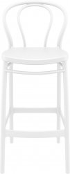 Стул пластиковый барный Siesta Contract Victor Bar 75 белый