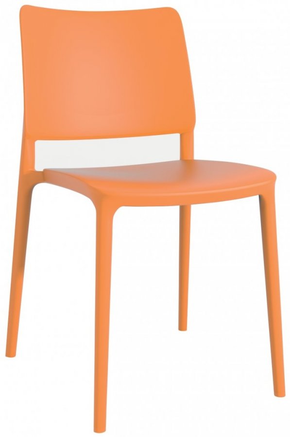 Стул пластиковый PAPATYA Joy-S оранжевый