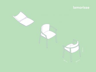 Кресло металлическое с подушкой Lamorisse