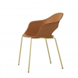 Кресло пластиковое Scab Design Lady B золотой, терракотовый