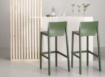 Стул барный пластиковый Scab Design Kate зеленый