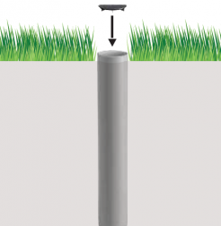 Крепление для установки зонта в грунт Tube For Planting