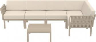 Комплект пластиковой мебели Portofino Lounge Corner
