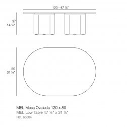 Столик кофейный ламинированный Mel Basic
