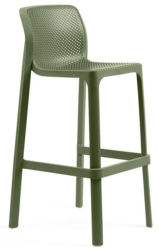Стул пластиковый барный Nardi Net Stool агава