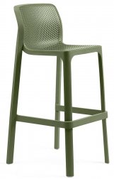 Стул пластиковый барный Nardi Net Stool агава