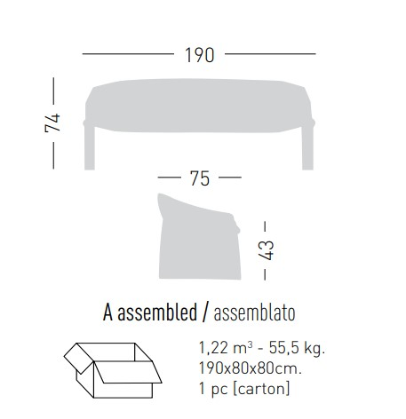 Диван трехместный Majorette Sofa