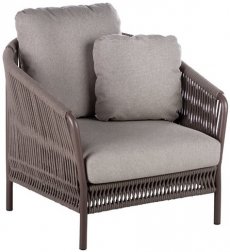 Лаунж-кресло плетеное с подушками-thumbs-Фото1