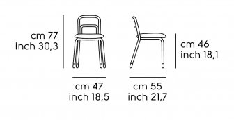 Стул металлический с обивкой-thumbs-Фото3