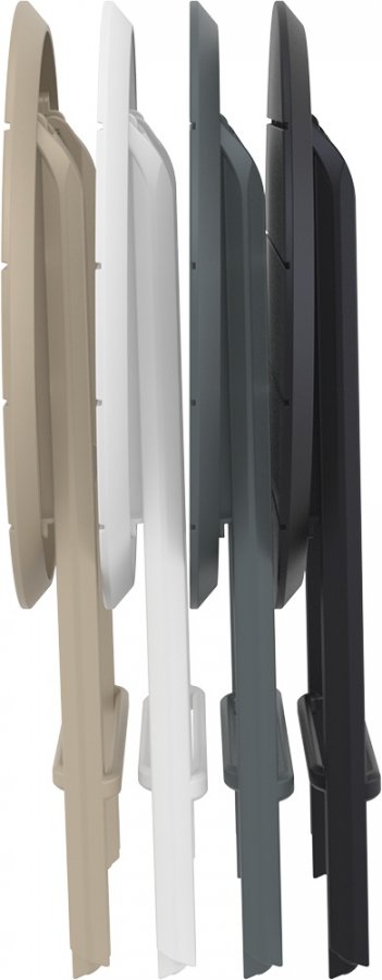 Стол пластиковый складной Helen Folding Table Ø60, бежевый, Ø600х740 мм
