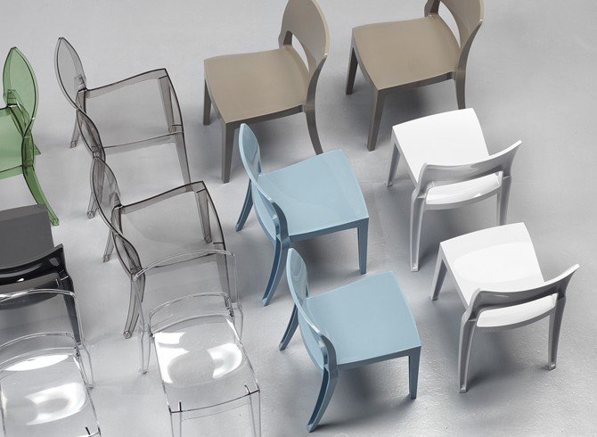 Стул пластиковый Scab Design Isy Technopolymer тортора
