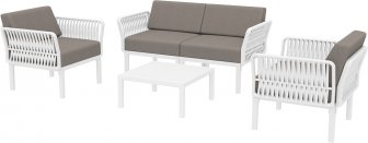 Диван пластиковый двухместный с подушками Portofino Lounge