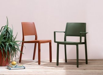 Стул пластиковый Scab Design Emi терракотовый