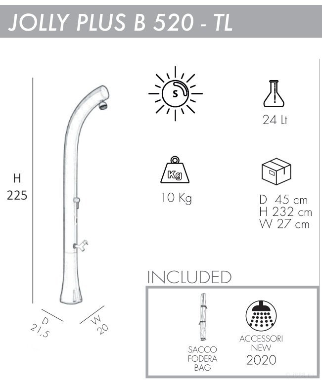 Душ солнечный Jolly Plus B 520 TL