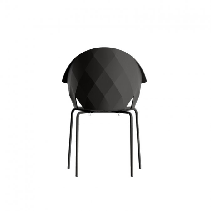 Кресло пластиковое Vondom Vases Basic черный
