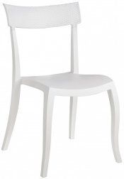 Стул пластиковый PAPATYA Hera-SP Rattan белый