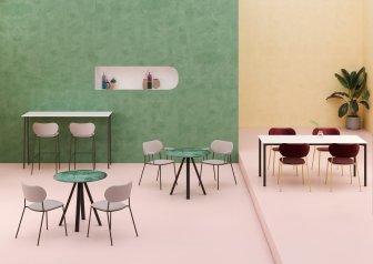 Стул барный с обивкой Gaber Nuta Light Stool 77