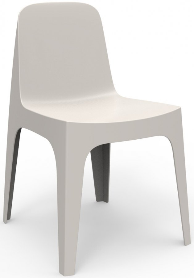 Стул пластиковый Vondom Solid Basic слоновая кость
