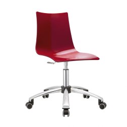 Стул пластиковый с подушкой Zebra Antishock красный