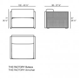 Лаунж-кресло металлическое The Factory