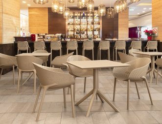Стул пластиковый барный Siesta Contract Air Bar 75 бежевый
