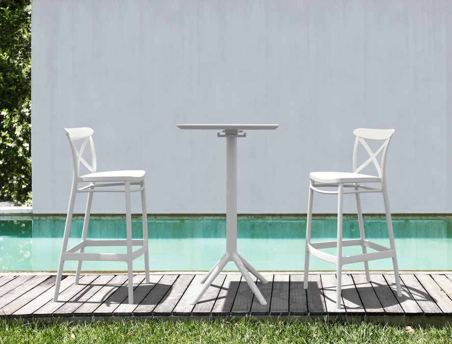 Стол пластиковый барный складной Sky Folding Bar Table 60