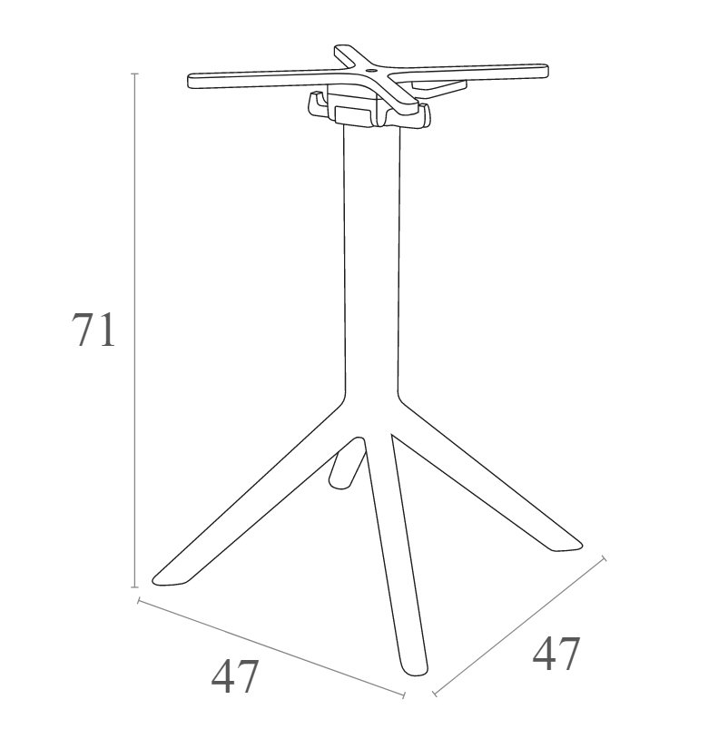 Подстолье пластиковое складное Sky Folding Legs