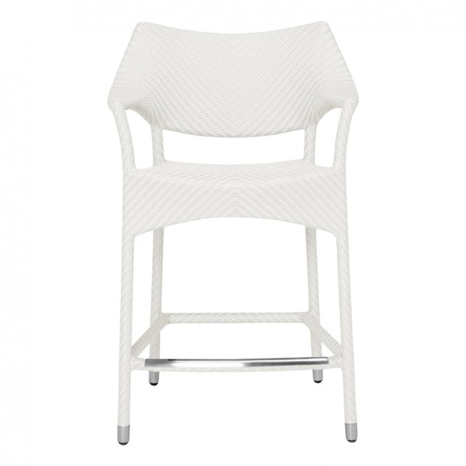 Кресло полубарное плетеное JANUS et Cie Amari снежный