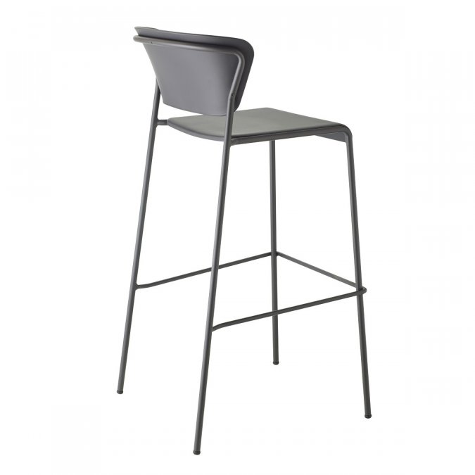 Стул барный пластиковый Scab Design Lisa Technopolymer антрацит