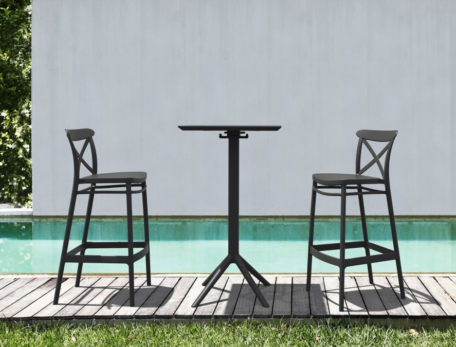 Стол пластиковый барный складной Sky Folding Bar Table 60
