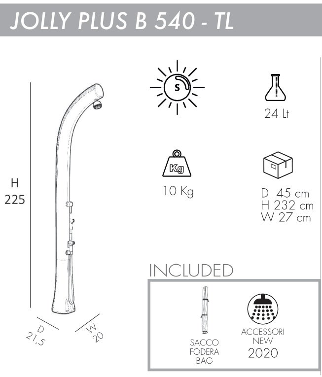Душ солнечный Jolly Plus B 540 TL