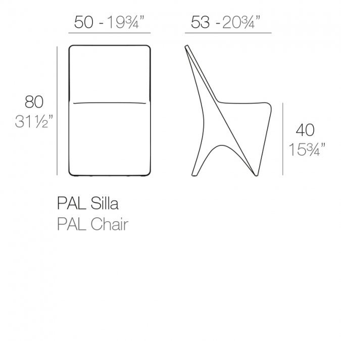 Стул пластиковый Vondom Pal Basic