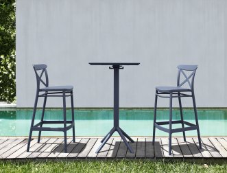 Стол пластиковый барный складной Sky Folding Bar Table 60