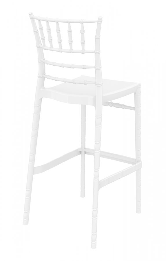 Стул пластиковый барный Siesta Contract Chiavari Bar 75 белый
