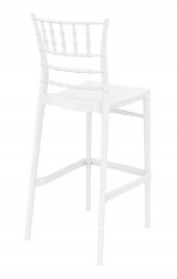 Стул пластиковый барный Siesta Contract Chiavari Bar 75 белый